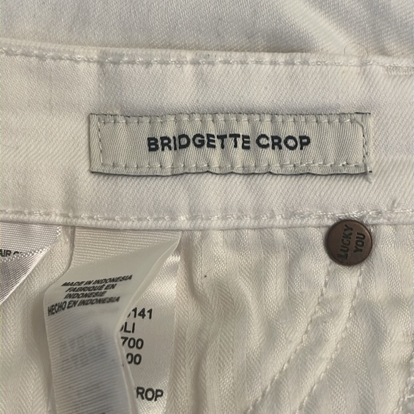 Lucky Brand White Brigette High Rise Skinny Jeans- Size 10/30 - Picture 13 of 14
